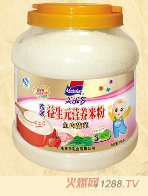 美多樂(lè)罐裝魚(yú)肉蔬菜益生元營(yíng)養(yǎng)米粉3段