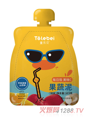 童樂(lè)貝果蔬泥香橙山藥味